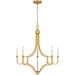 Myhouse Lighting Quoizel - MAB5026LG - Five Light Chandelier - Mabel - Light Gold