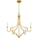 Myhouse Lighting Quoizel - MAB5026LG - Five Light Chandelier - Mabel - Light Gold