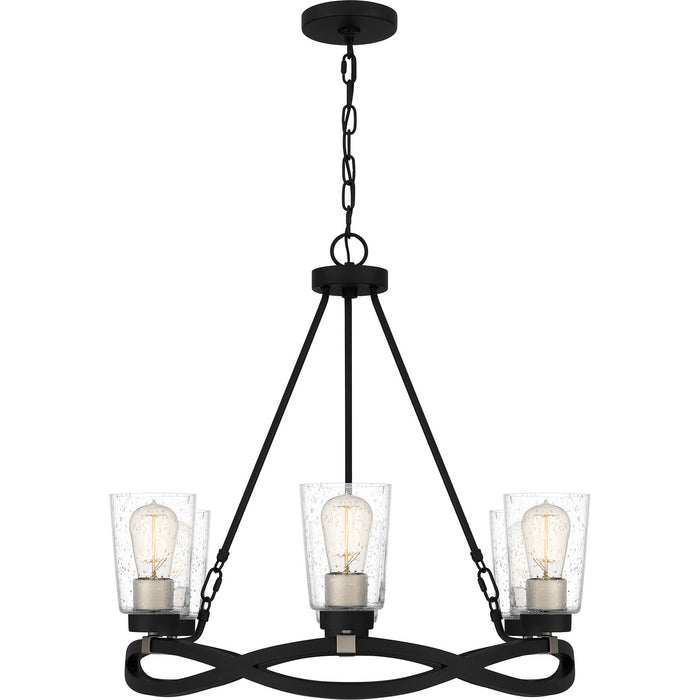 Myhouse Lighting Quoizel - OLK5025EK - Six Light Chandelier - Overlook - Earth Black