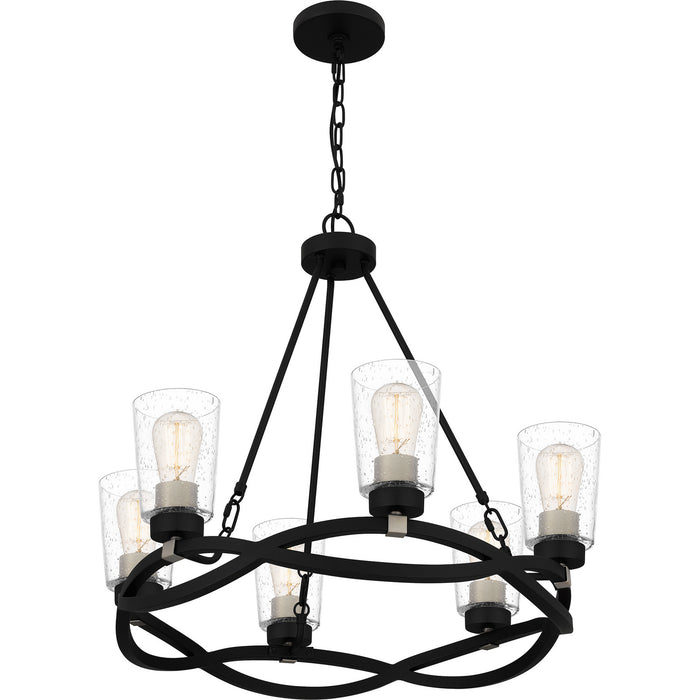 Myhouse Lighting Quoizel - OLK5025EK - Six Light Chandelier - Overlook - Earth Black