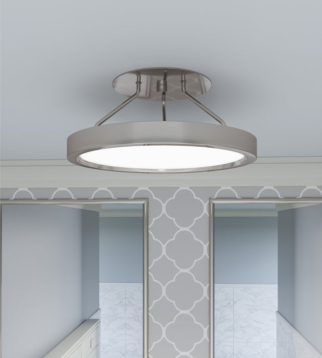 Myhouse Lighting Quoizel - OST1811BN - LED Semi Flush Mount - Outskirts - Brushed Nickel