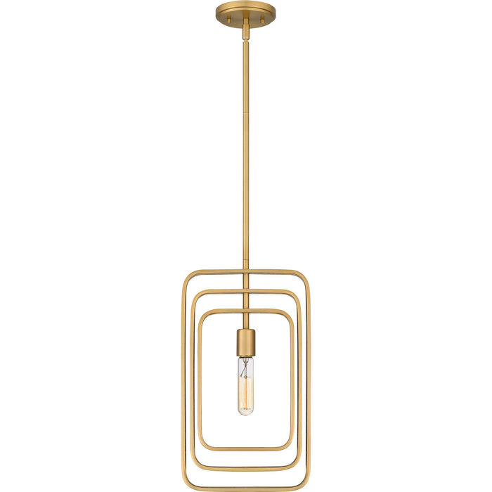 Myhouse Lighting Quoizel - PCDPR1510BWS - One Light Mini Pendant - Dupree - Brushed Weathered Brass