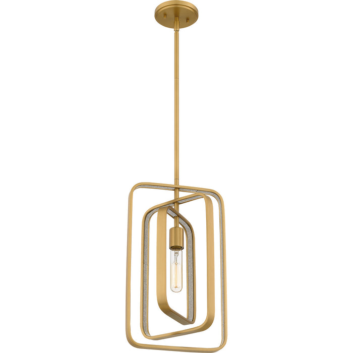 Myhouse Lighting Quoizel - PCDPR1510BWS - One Light Mini Pendant - Dupree - Brushed Weathered Brass