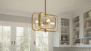 Myhouse Lighting Quoizel - PCDPR2814BWS - Four Light Pendant - Dupree - Brushed Weathered Brass