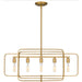 Myhouse Lighting Quoizel - PCDPR534BWS - Five Light Island Chandelier - Dupree - Brushed Weathered Brass