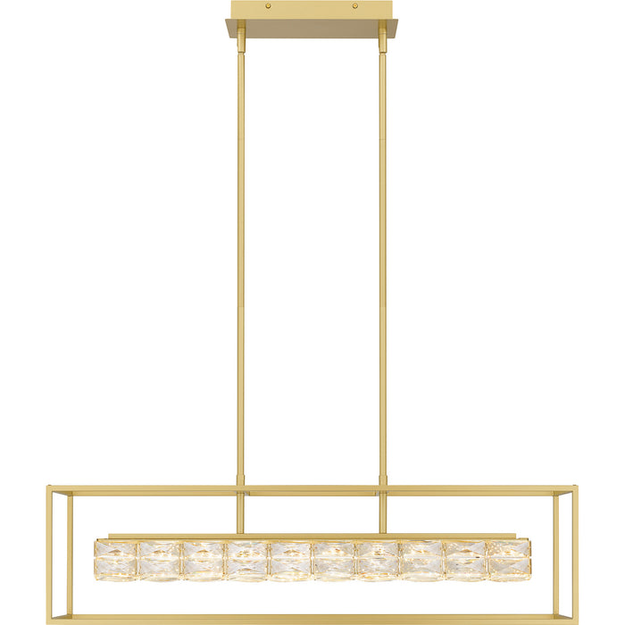 Myhouse Lighting Quoizel - PCDZ136SGD - LED Linear Chandelier - Dazzle - Soft Gold