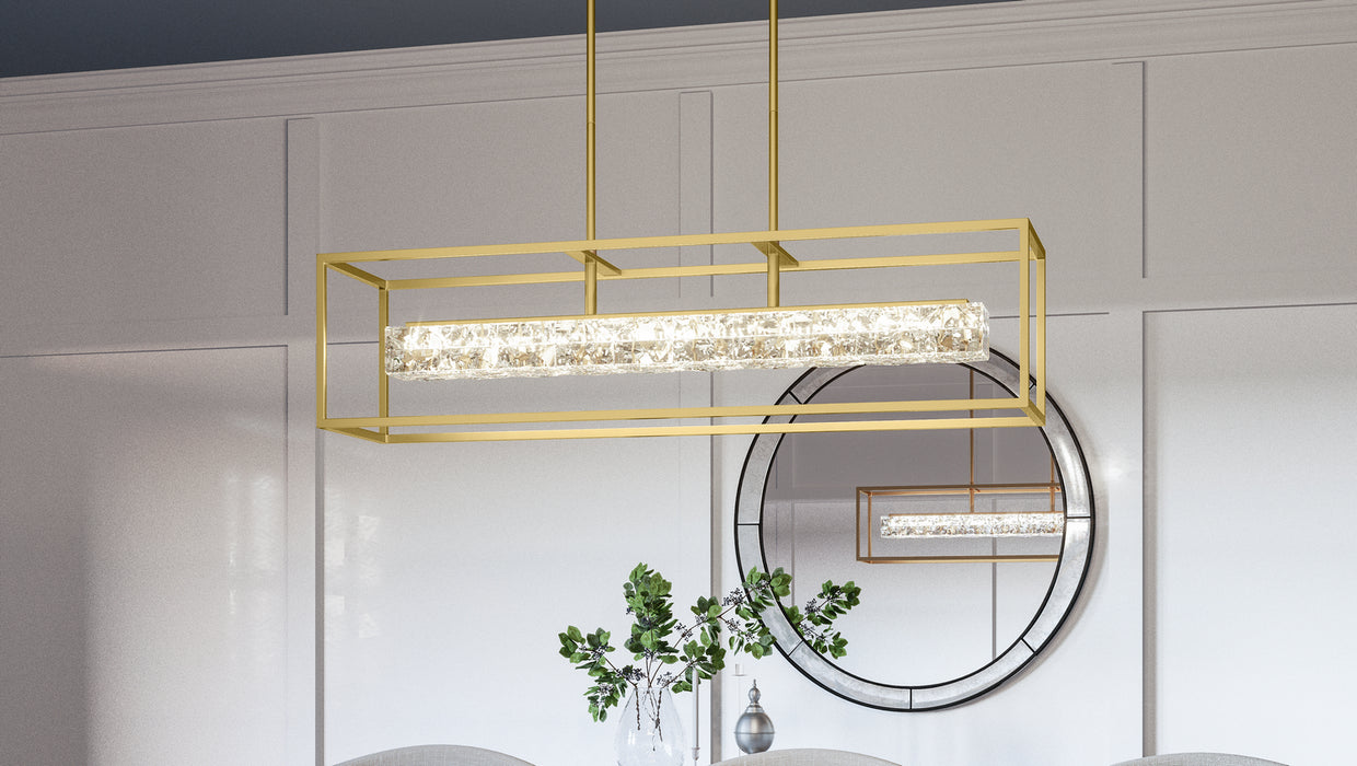 Myhouse Lighting Quoizel - PCDZ136SGD - LED Linear Chandelier - Dazzle - Soft Gold