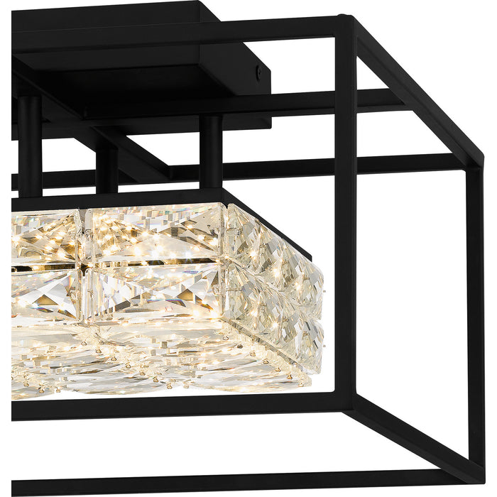 Myhouse Lighting Quoizel - PCDZ1716MBK - LED Semi Flush Mount - Dazzle - Matte Black