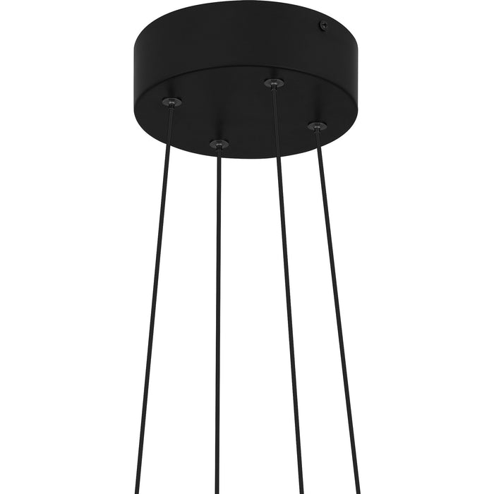 Myhouse Lighting Quoizel - PCOVD2827MBK - LED Pendant - Ovard - Matte Black