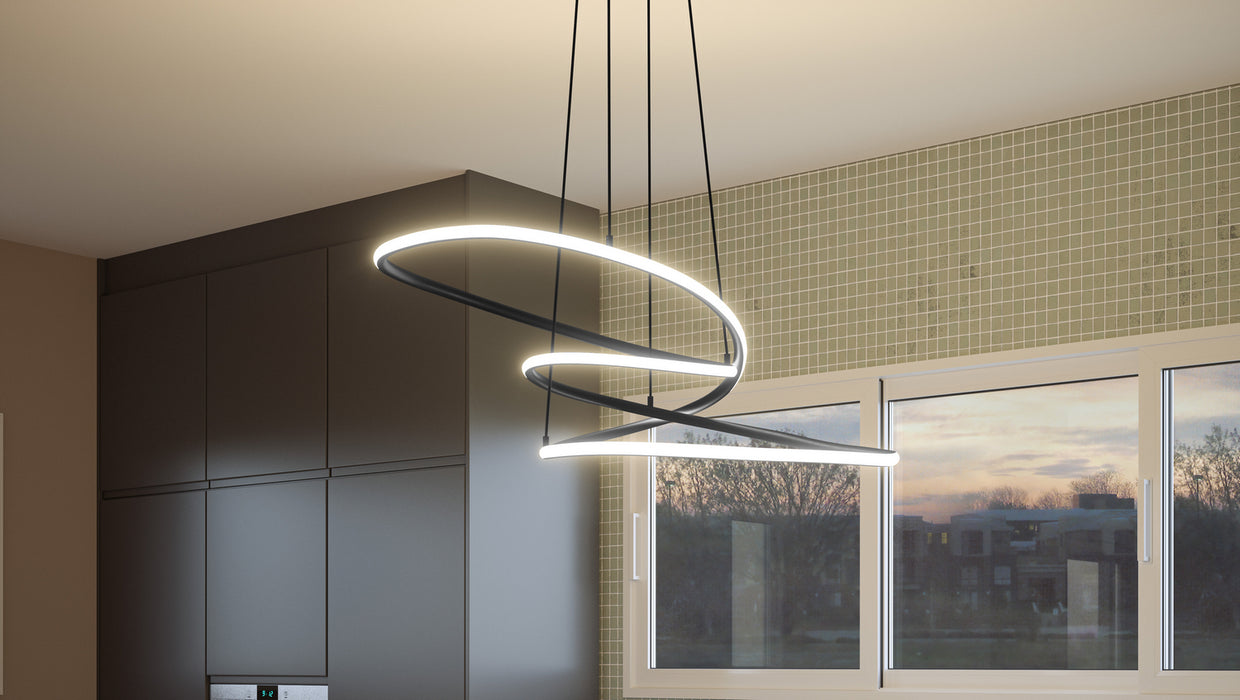 Myhouse Lighting Quoizel - PCOVD2827MBK - LED Pendant - Ovard - Matte Black