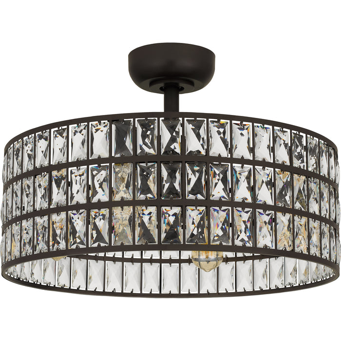 Myhouse Lighting Quoizel - QFA4046WT - Four Light Fandelier - Quoizel Fandelier - Western Bronze