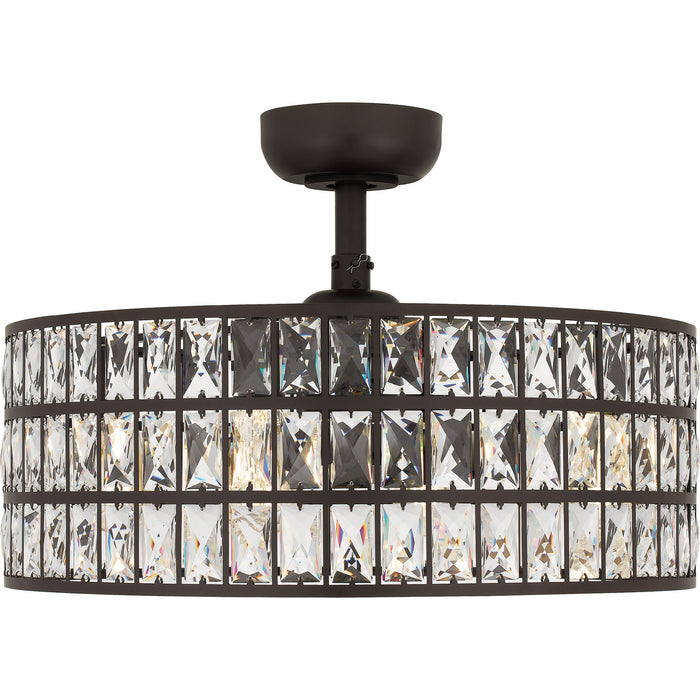 Myhouse Lighting Quoizel - QFA4046WT - Four Light Fandelier - Quoizel Fandelier - Western Bronze