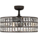 Myhouse Lighting Quoizel - QFA4046WT - Four Light Fandelier - Quoizel Fandelier - Western Bronze