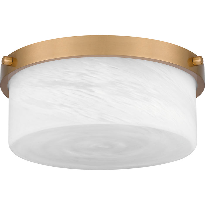 Myhouse Lighting Quoizel - QFL5590AB - Two Light Flush Mount - Quoizel Flush Mount - Aged Brass