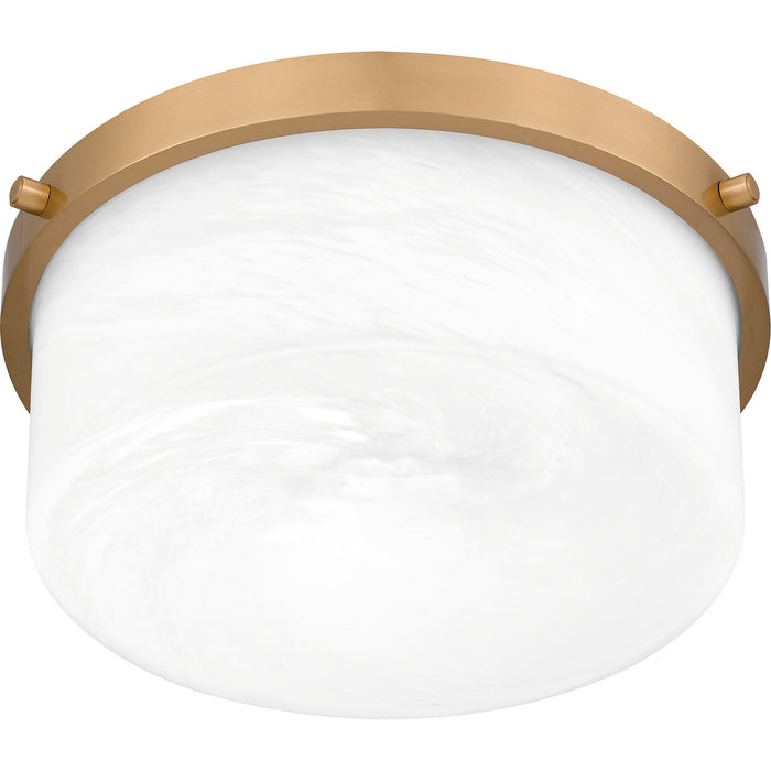 Myhouse Lighting Quoizel - QFL5590AB - Two Light Flush Mount - Quoizel Flush Mount - Aged Brass