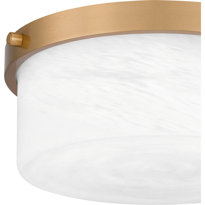 Myhouse Lighting Quoizel - QFL5590AB - Two Light Flush Mount - Quoizel Flush Mount - Aged Brass