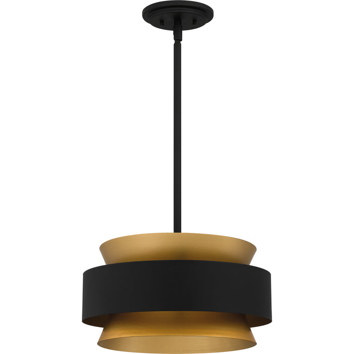 Myhouse Lighting Quoizel - QP5570EK - Three Light Pendant - Quoizel Pendant - Earth Black