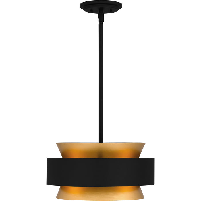 Myhouse Lighting Quoizel - QP5570EK - Three Light Pendant - Quoizel Pendant - Earth Black