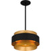 Myhouse Lighting Quoizel - QP5570EK - Three Light Pendant - Quoizel Pendant - Earth Black