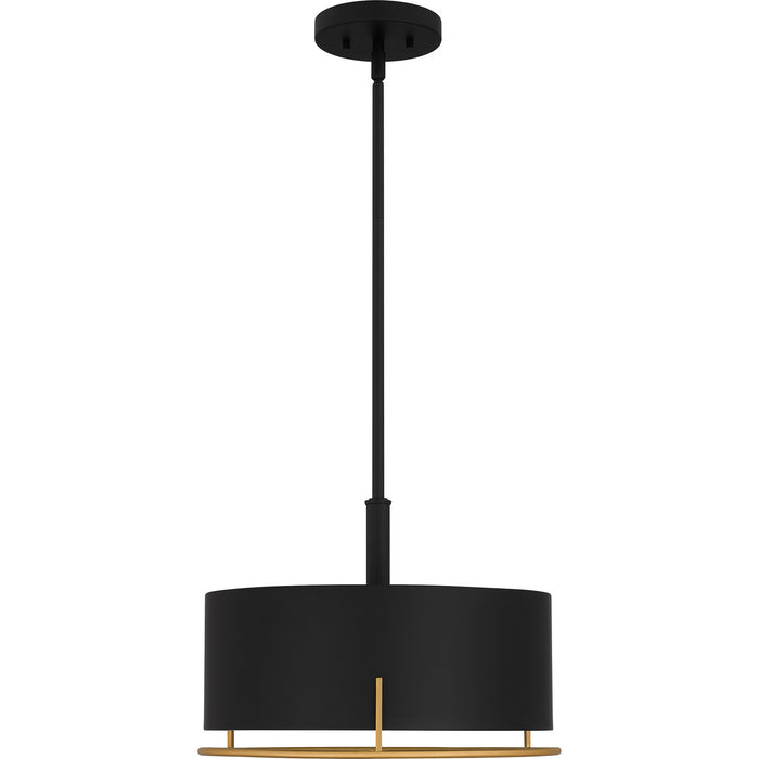 Myhouse Lighting Quoizel - QP5580MBK - Three Light Pendant - Quoizel Pendant - Matte Black