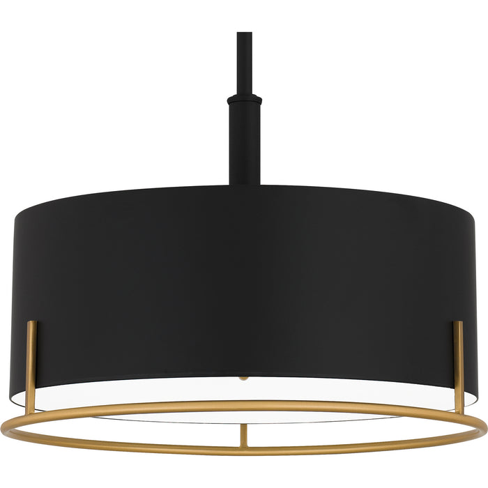 Myhouse Lighting Quoizel - QP5580MBK - Three Light Pendant - Quoizel Pendant - Matte Black