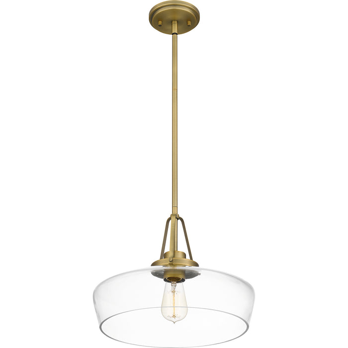 Myhouse Lighting Quoizel - QP5584AB - One Light Pendant - Quoizel Pendant - Aged Brass