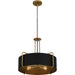 Myhouse Lighting Quoizel - QP5596AB - Four Light Pendant - Quoizel Pendant - Aged Brass