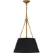 Myhouse Lighting Quoizel - QP5597MBK - Four Light Pendant - Quoizel Pendant - Matte Black