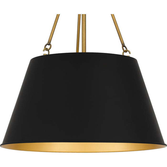 Myhouse Lighting Quoizel - QP5597MBK - Four Light Pendant - Quoizel Pendant - Matte Black