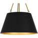 Myhouse Lighting Quoizel - QP5597MBK - Four Light Pendant - Quoizel Pendant - Matte Black