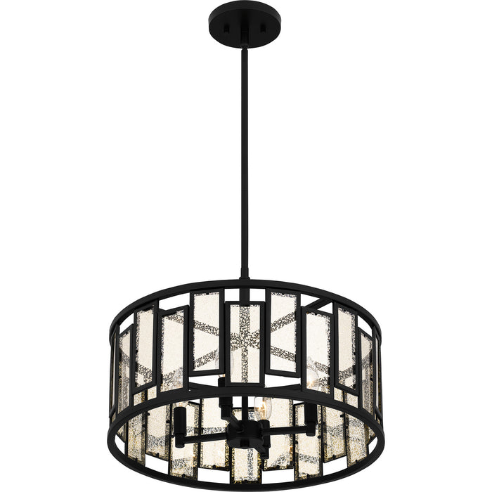 Myhouse Lighting Quoizel - QP5600MBK - Four Light Pendant - Quoizel Pendant - Matte Black