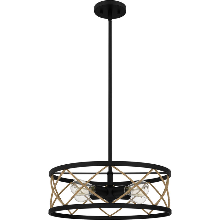 Myhouse Lighting Quoizel - QP5632MBK - Four Light Pendant - Quoizel Pendant - Matte Black