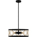 Myhouse Lighting Quoizel - QP5632MBK - Four Light Pendant - Quoizel Pendant - Matte Black