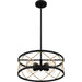 Myhouse Lighting Quoizel - QP5632MBK - Four Light Pendant - Quoizel Pendant - Matte Black