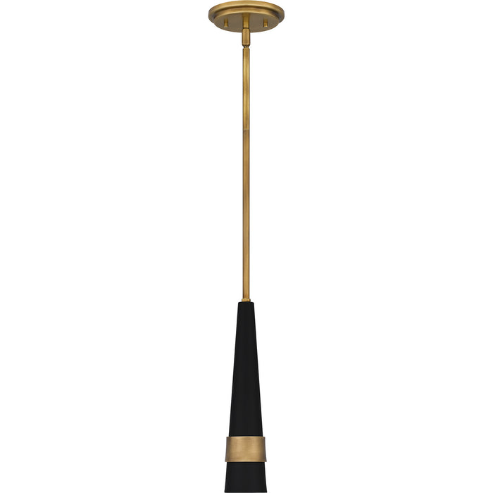 Myhouse Lighting Quoizel - QPP5579WS - LED Mini Pendant - Quoizel Piccolo Pendant - Weathered Brass