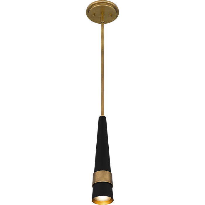 Myhouse Lighting Quoizel - QPP5579WS - LED Mini Pendant - Quoizel Piccolo Pendant - Weathered Brass