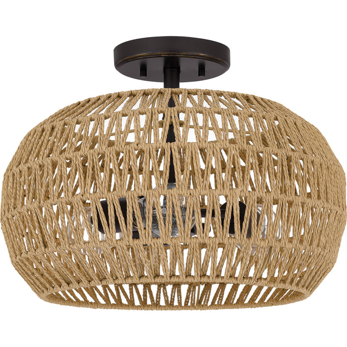 Myhouse Lighting Quoizel - QSF4034PN - Three Light Semi Flush Mount - Quoizel Semi-Flush Mount - Palladian Bronze