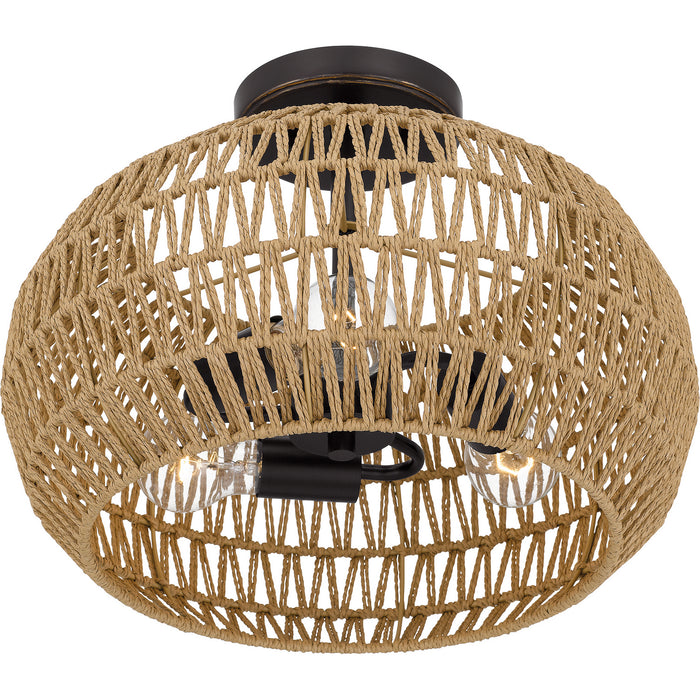 Myhouse Lighting Quoizel - QSF4034PN - Three Light Semi Flush Mount - Quoizel Semi-Flush Mount - Palladian Bronze