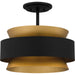 Myhouse Lighting Quoizel - QSF5570EK - Three Light Semi Flush Mount - Quoizel Semi-Flush Mount - Earth Black