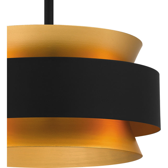 Myhouse Lighting Quoizel - QSF5570EK - Three Light Semi Flush Mount - Quoizel Semi-Flush Mount - Earth Black