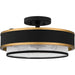 Myhouse Lighting Quoizel - QSF5572EK - Three Light Semi Flush Mount - Quoizel Semi-Flush Mount - Earth Black