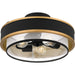 Myhouse Lighting Quoizel - QSF5572EK - Three Light Semi Flush Mount - Quoizel Semi-Flush Mount - Earth Black