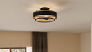 Myhouse Lighting Quoizel - QSF5572EK - Three Light Semi Flush Mount - Quoizel Semi-Flush Mount - Earth Black