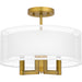 Myhouse Lighting Quoizel - QSF5576AB - Three Light Semi Flush Mount - Quoizel Semi-Flush Mount - Aged Brass