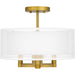 Myhouse Lighting Quoizel - QSF5576AB - Three Light Semi Flush Mount - Quoizel Semi-Flush Mount - Aged Brass