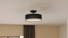 Myhouse Lighting Quoizel - QSF5576AB - Three Light Semi Flush Mount - Quoizel Semi-Flush Mount - Aged Brass