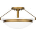 Myhouse Lighting Quoizel - QSF5581WS - Two Light Semi Flush Mount - Quoizel Semi-Flush Mount - Weathered Brass