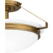 Myhouse Lighting Quoizel - QSF5581WS - Two Light Semi Flush Mount - Quoizel Semi-Flush Mount - Weathered Brass