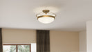 Myhouse Lighting Quoizel - QSF5581WS - Two Light Semi Flush Mount - Quoizel Semi-Flush Mount - Weathered Brass