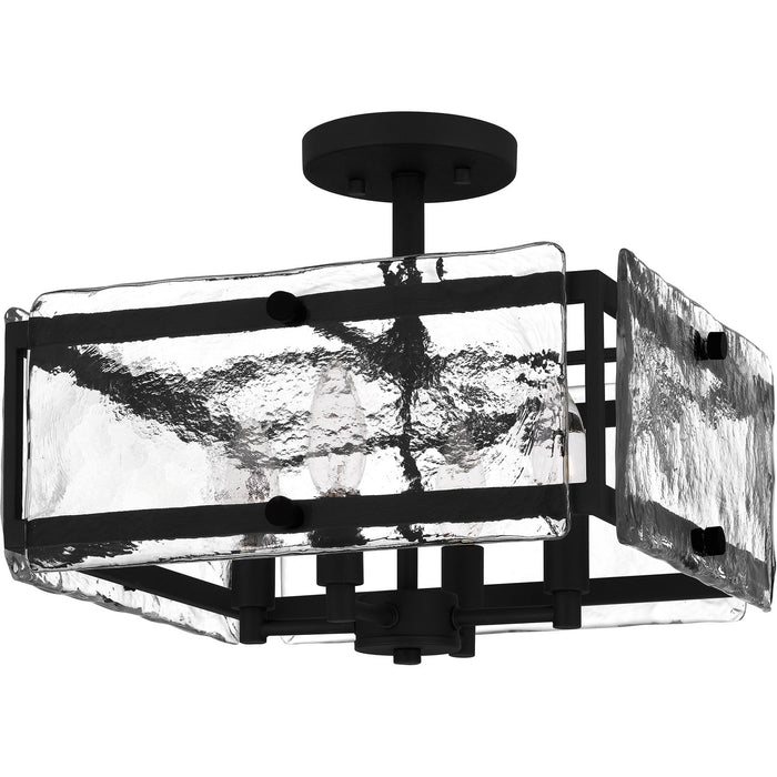 Myhouse Lighting Quoizel - QSF5594EK - Four Light Semi-Flush Mount - Quoizel Semi-Flush Mount - Earth Black